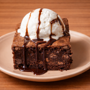 Brownie With Ice-cream