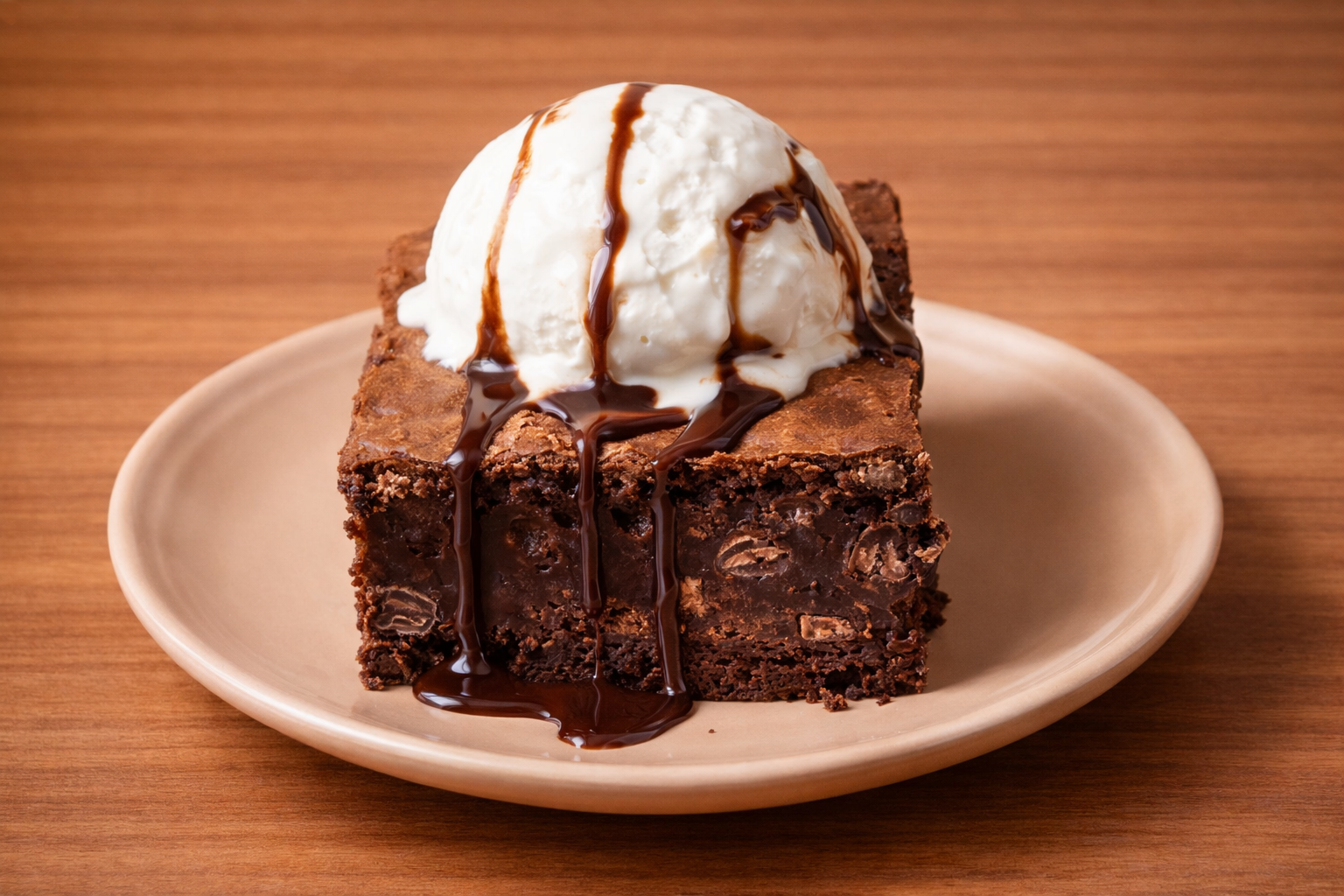 Brownie with Ice-cream