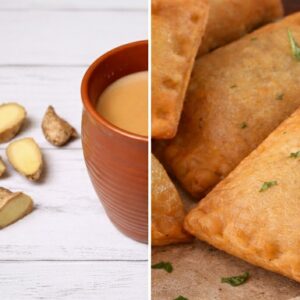 Chai [2]+ Pizza Pocket [3]