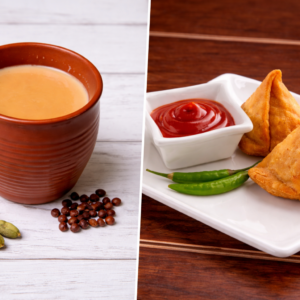 Chai [2] + Samose [2]