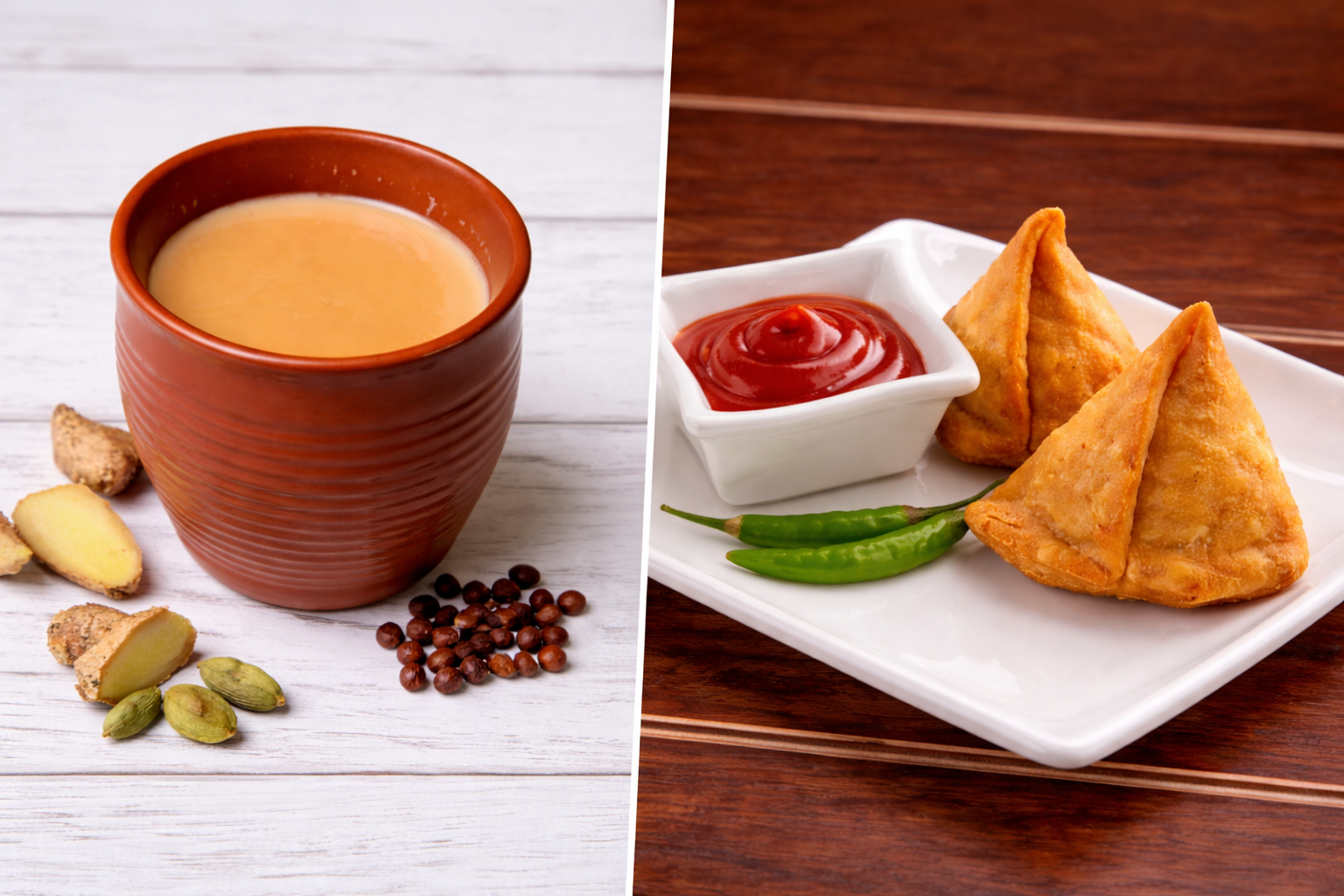 Chai + Samose