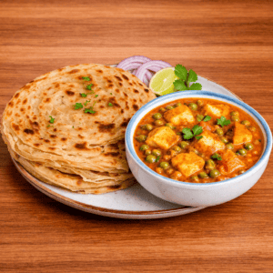 Aloo Matar + 2 Lachcha Paratha
