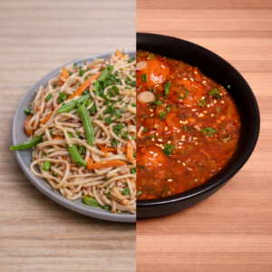 Hakka Noodle + Half Manchurian [5]
