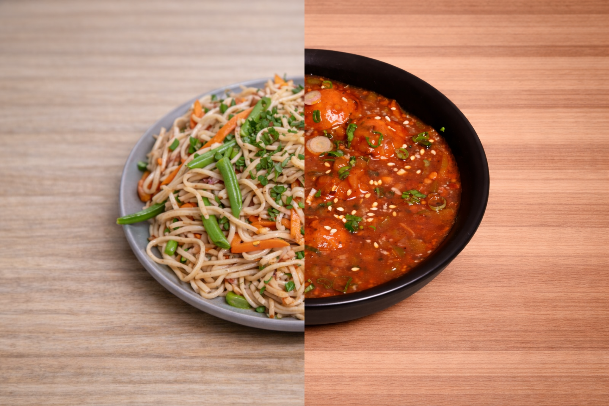 Hakka Noodle + Manchurian