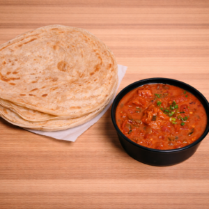 Soya Chaap Gravy + 2 Lachcha Paratha